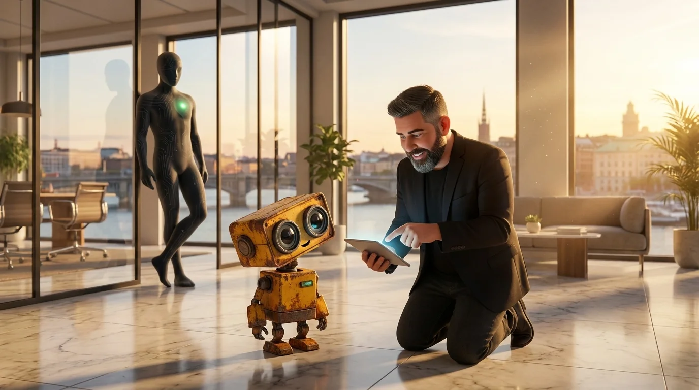 Alex Kerber and Henry — founder and AI agent at Kerber AI